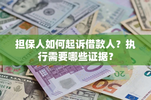 武汉担保人如何起诉借款人？执行需要哪些证据？