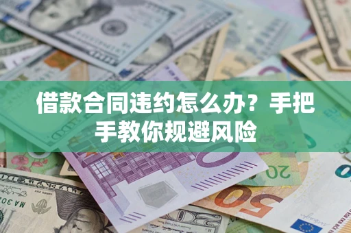 武汉借款合同违约怎么办？手把手教你规避风险