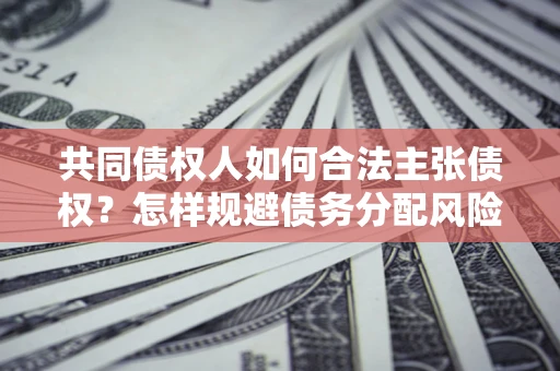 武汉共同债权人如何合法主张债权？怎样规避债务分配风险？