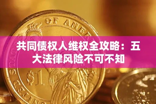 武汉共同债权人维权全攻略：五大法律风险不可不知