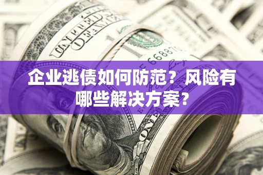 武汉企业逃债如何防范？风险有哪些解决方案？