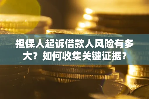 武汉担保人起诉借款人风险有多大？如何收集关键证据？