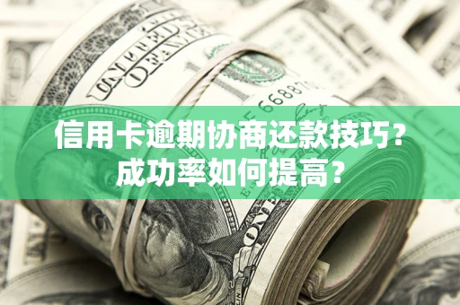 武汉信用卡逾期协商还款技巧？成功率如何提高？