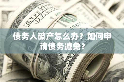 武汉债务人破产怎么办？如何申请债务减免？