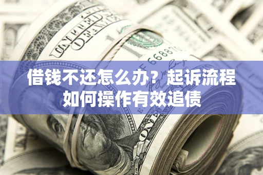 武汉借钱不还怎么办？起诉流程如何操作有效追债