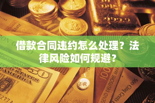 武汉借款合同违约怎么处理？法律风险如何规避？