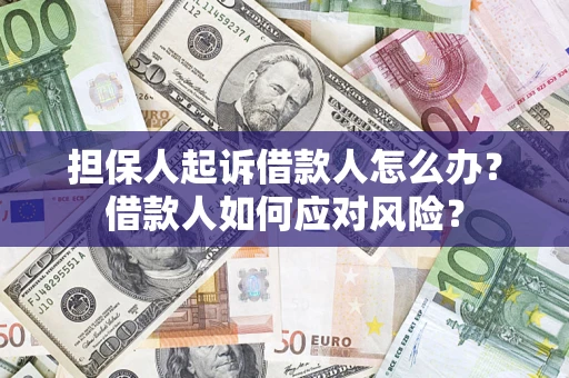 武汉担保人起诉借款人怎么办？借款人如何应对风险？