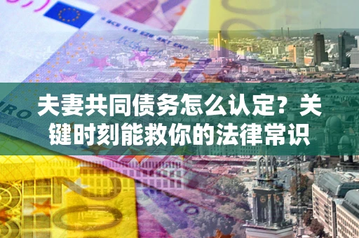 武汉夫妻共同债务怎么认定？关键时刻能救你的法律常识