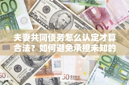 武汉夫妻共同债务怎么认定才算合法？如何避免承担未知的债务风险？