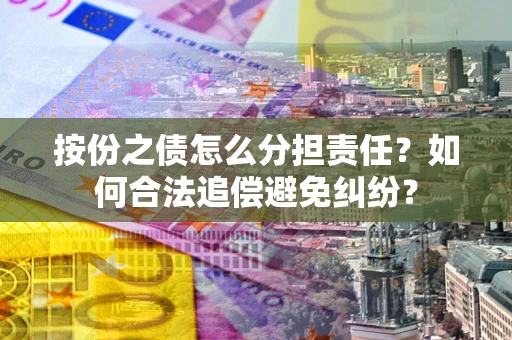 武汉按份之债怎么分担责任？如何合法追偿避免纠纷？